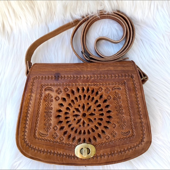 handmade Handbags - SOLD / Moroccan Leather Handmade Purse